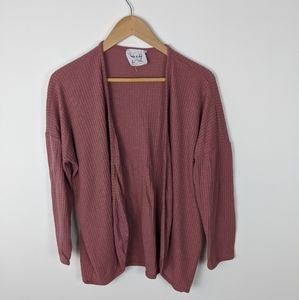 Sadie & Sage drop shoulder open cardigan